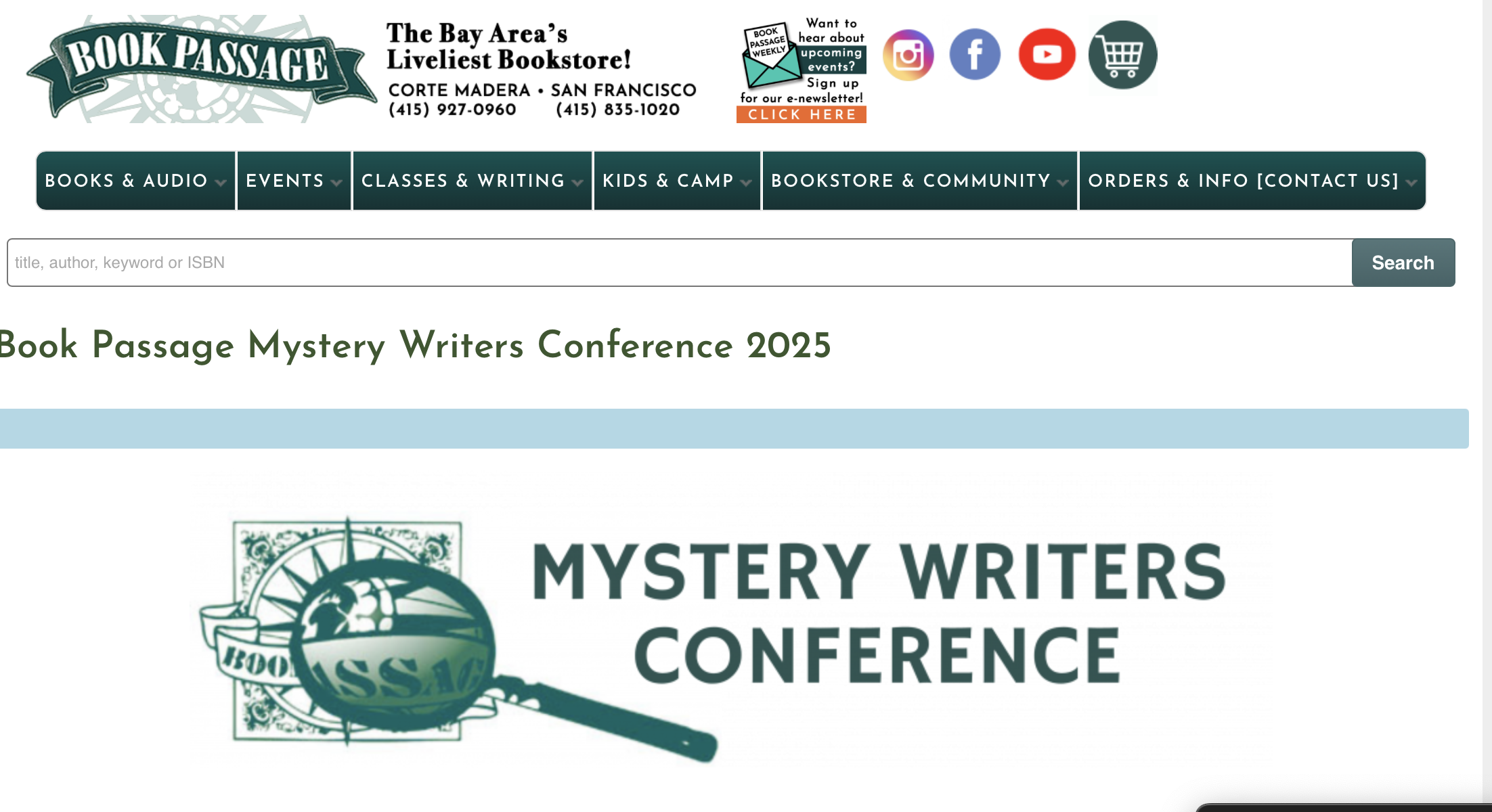 Mystery Writers Conference